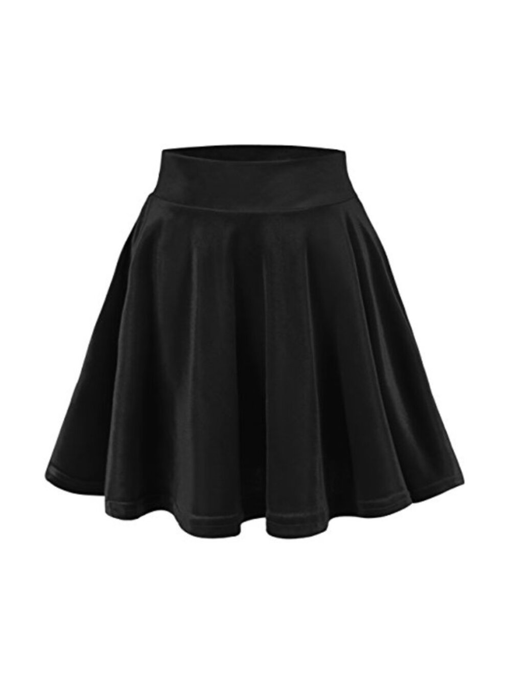Women's Vintage Velvet Stretchy Mini Flared Skater Skirt